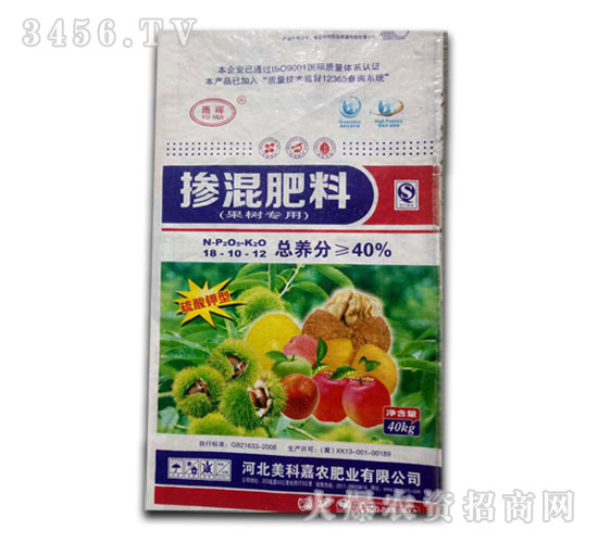 果樹專用摻混肥18-10-12-美科嘉農