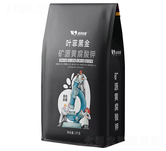 礦源黃腐酸鉀-葉菲黑金-德邦葉菲