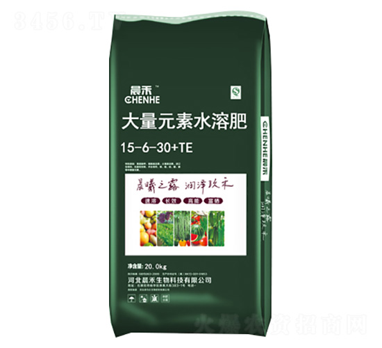 大量元素水溶肥料15-6-30+TE-晨禾生物